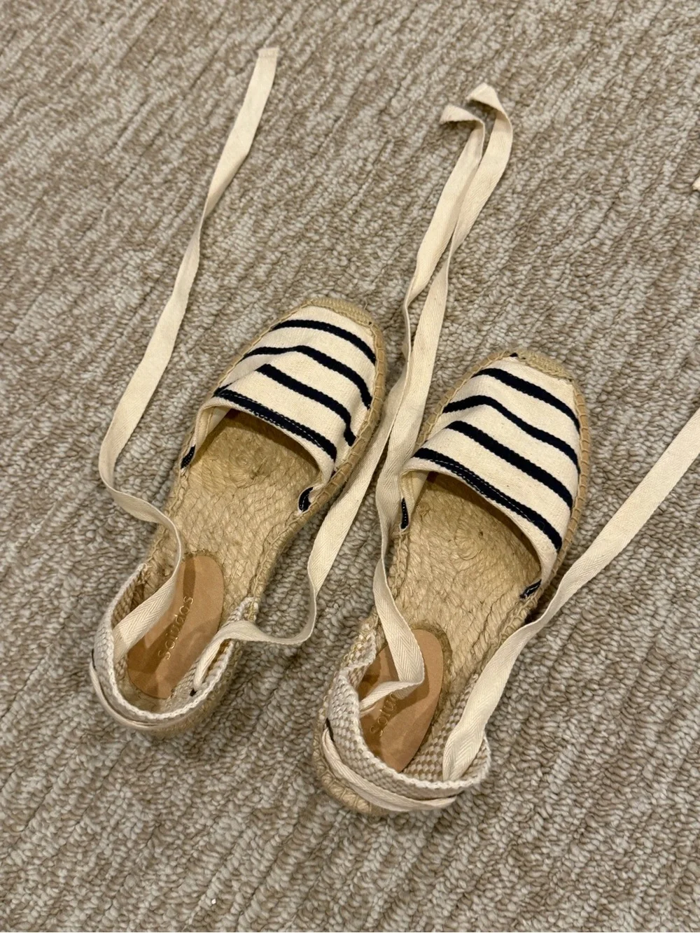 Soludos striped canvas